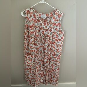 Delia Vintage Floral Sleeveless Dress L